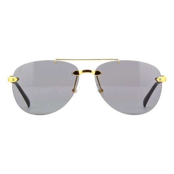 New HUBLOT Gold Rimless Aviator H058 120 GYF Sunglasses Women - Picture 2 of 4